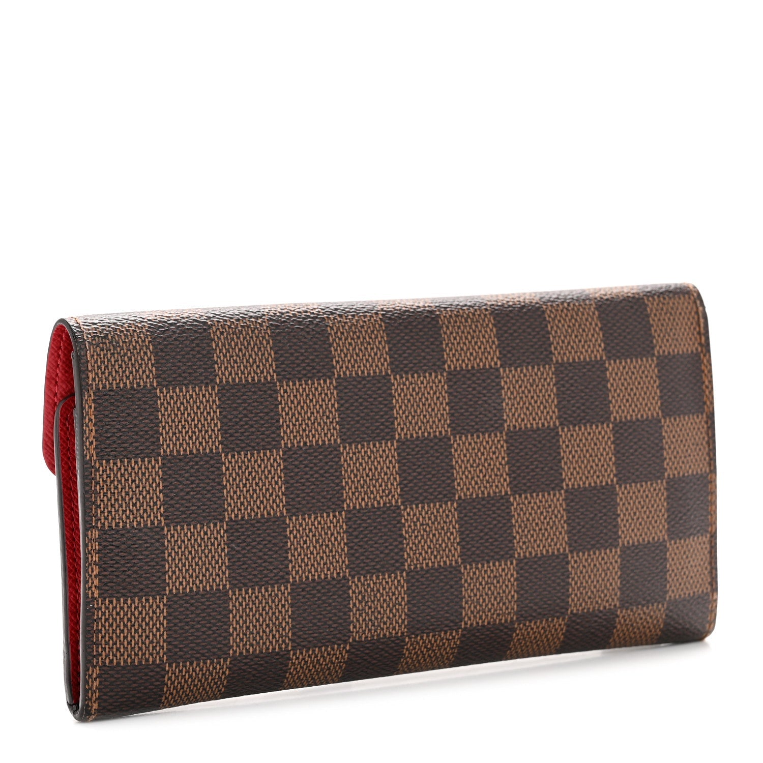 Damier Ebene Josephine Wallet Red