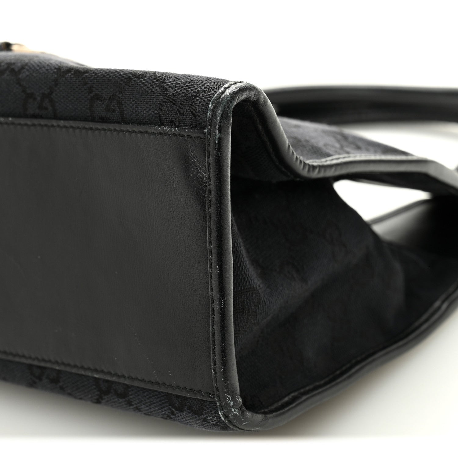Monogram Bardot Shoulder Bag Black
