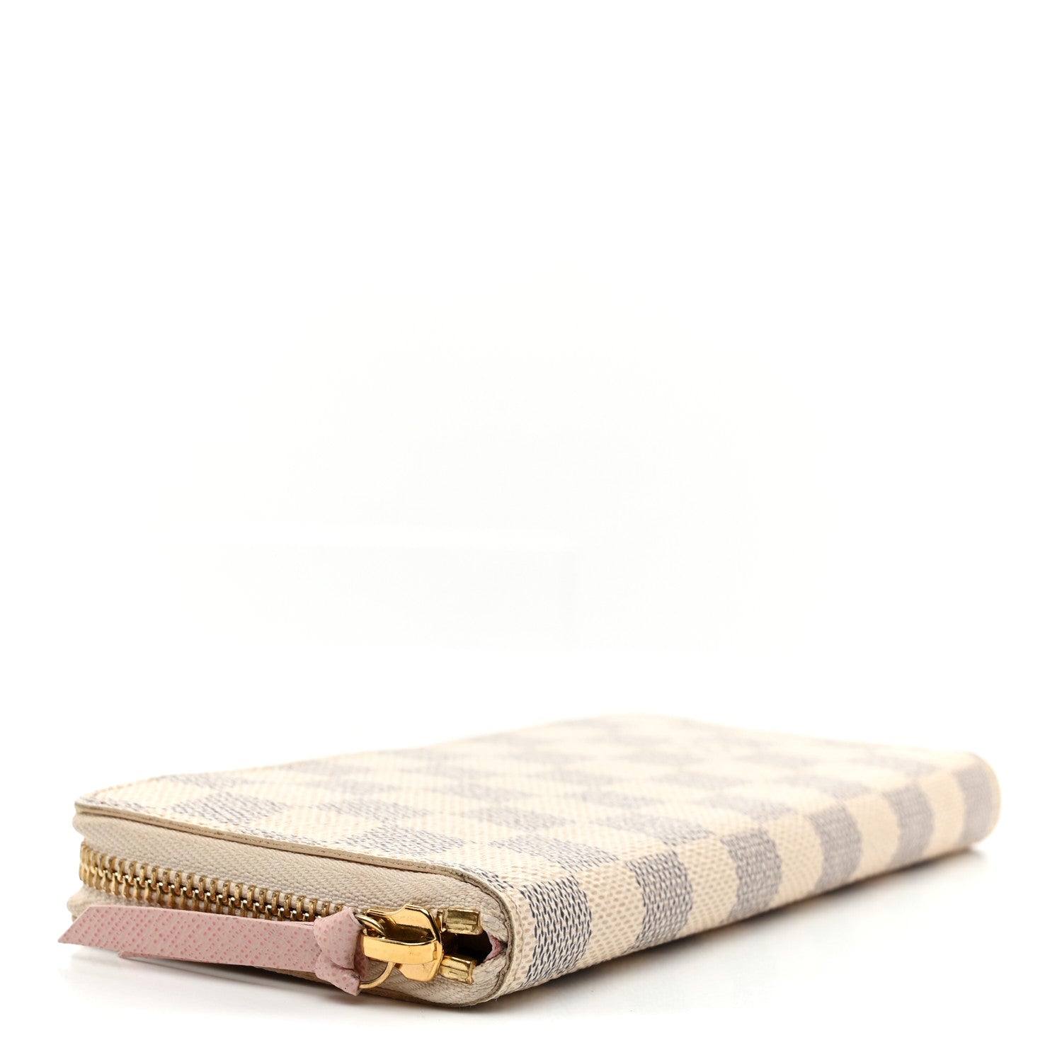 Damier Azur Clemence Wallet Rose Ballerine