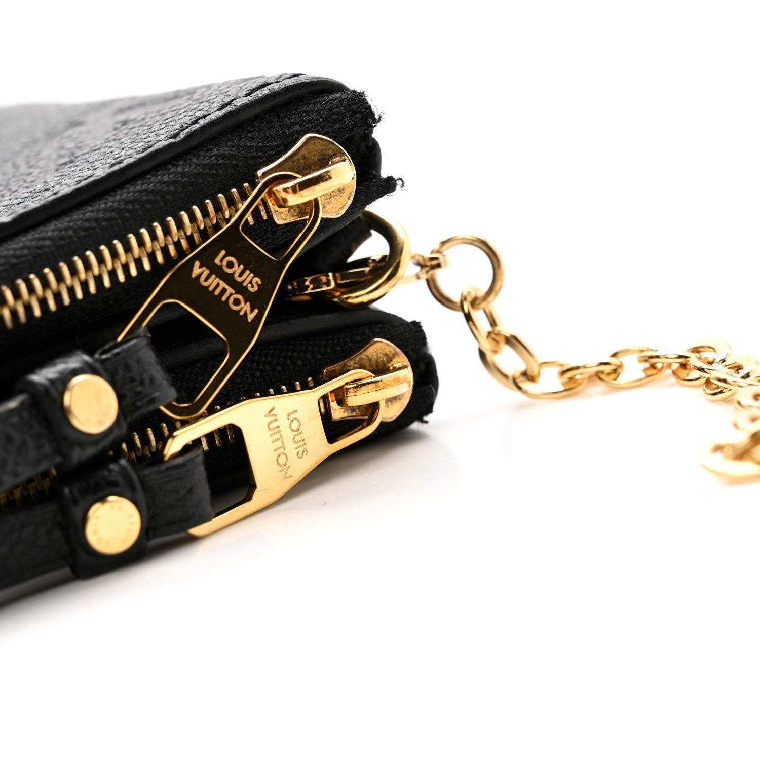 Empreinte Double Zip Pochette Black