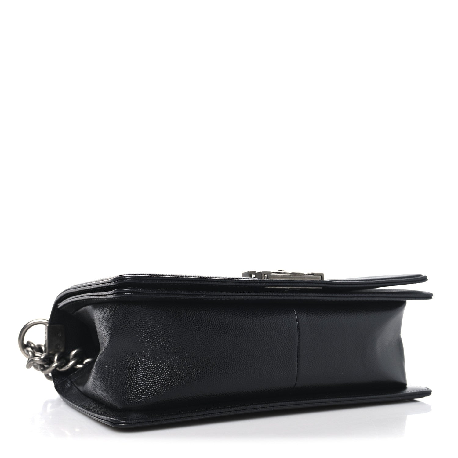 Caviar Quilted Medium Boy Flap Black