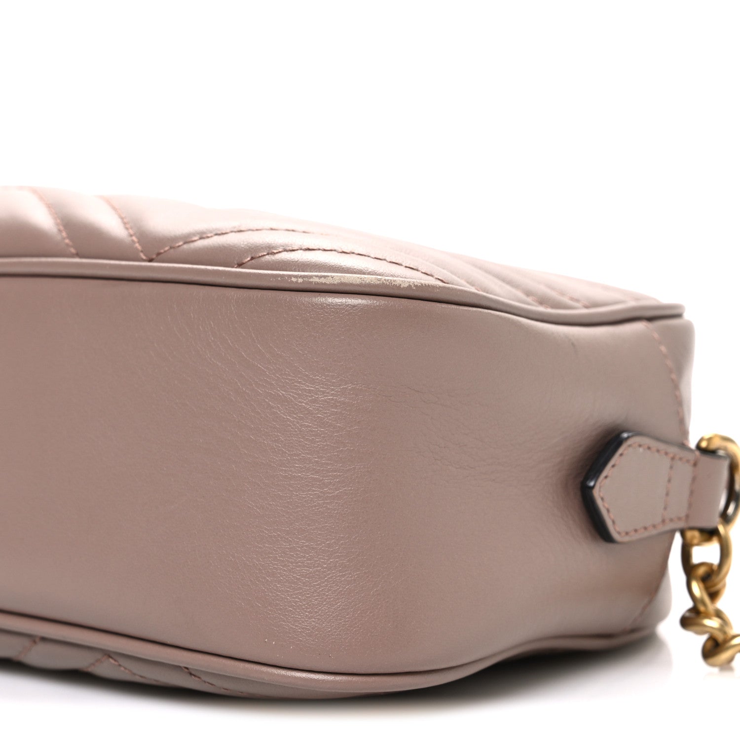 Calfskin Matelasse Small GG Marmont Chain Shoulder Bag Porcelain Rose