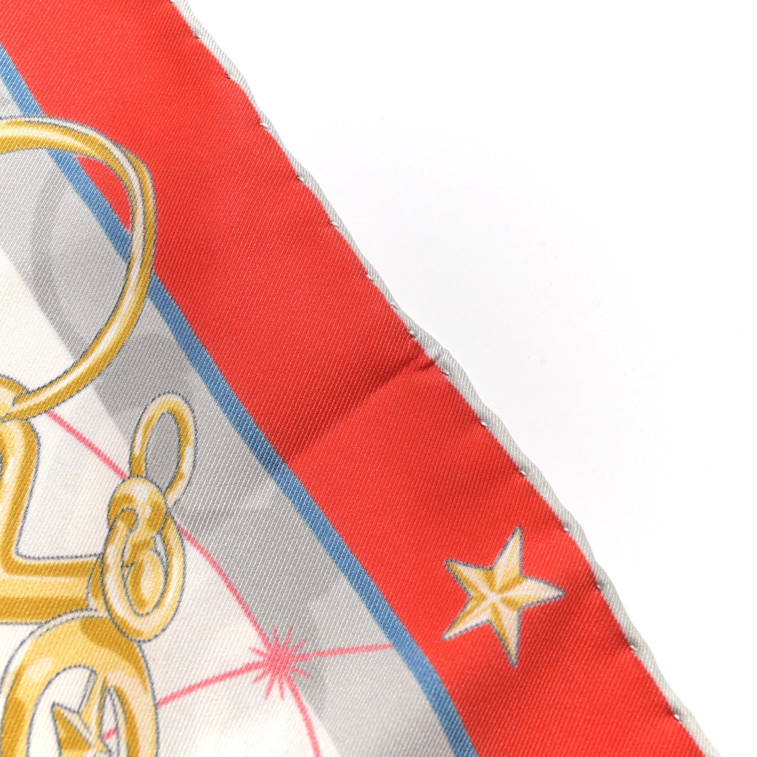 Silk Chorus Stellarum Scarf 70 Rouge White Multicolor