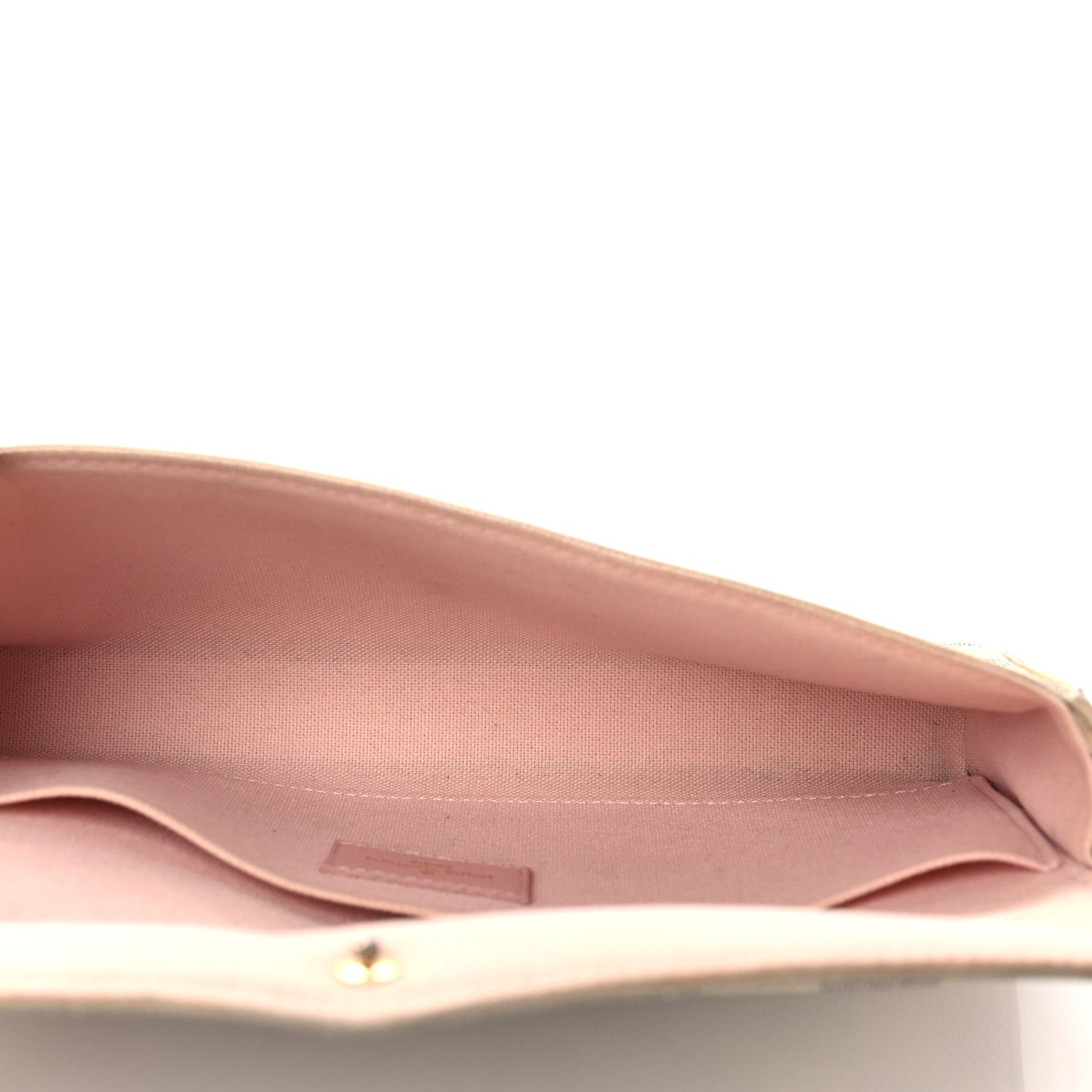 Damier Azur Pochette Felicie Chain Wallet Rose Ballerine