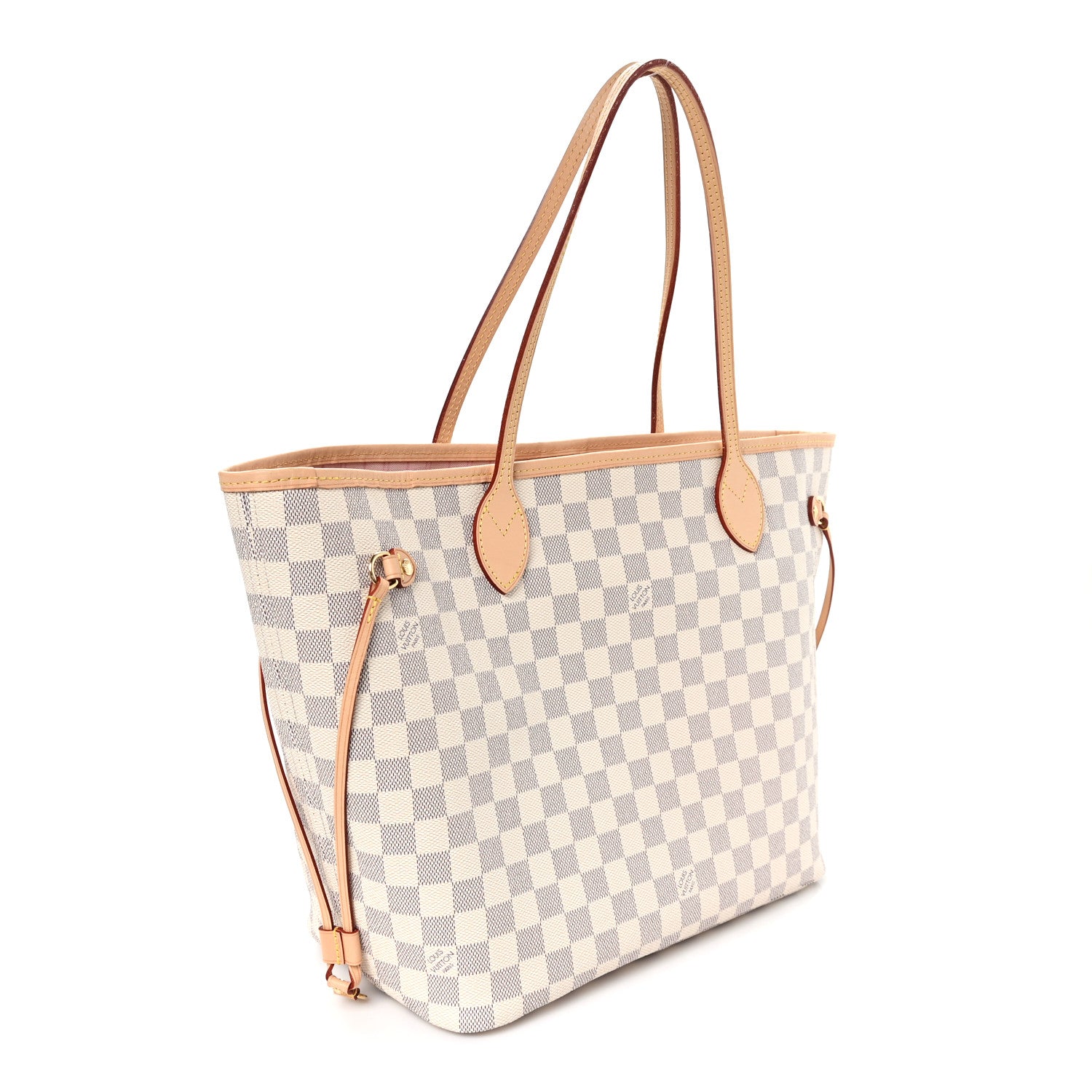 Damier Azur Neo Neverfull MM Rose Ballerine