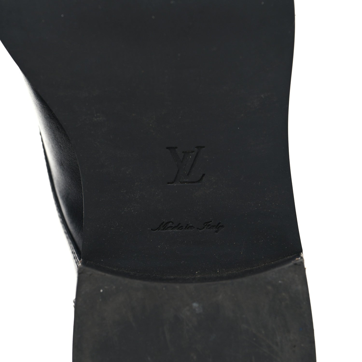 Calfskin LV Black Heart Flat Ranger Boots 37 Black