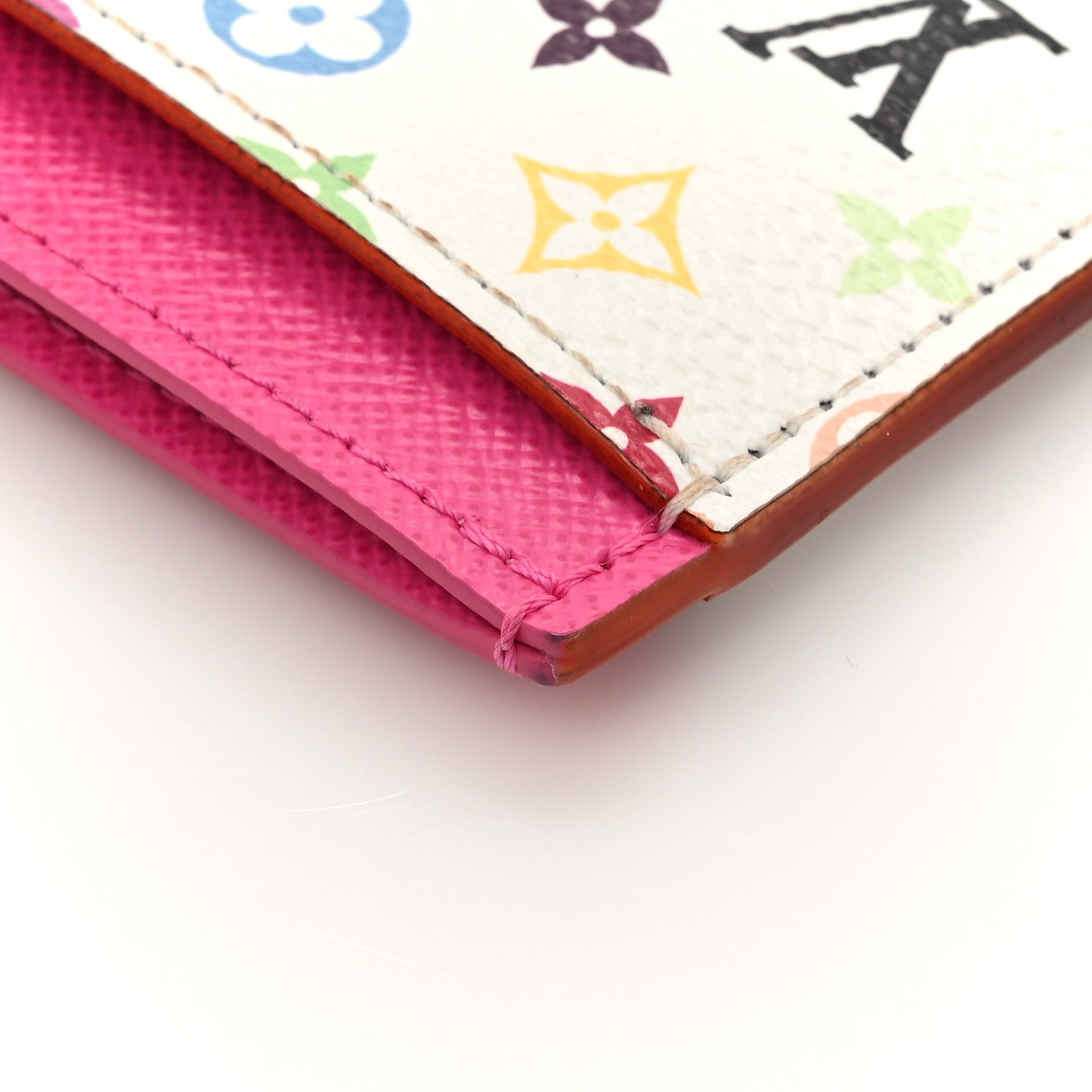 LV X TM Monogram Multicolor Card Holder Kawaii Pink