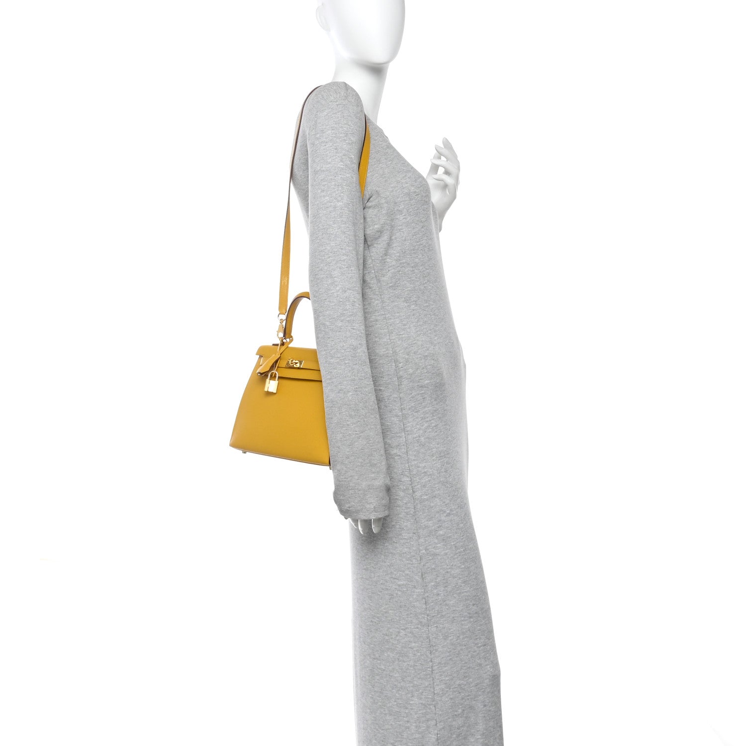 Epsom Kelly Sellier 25 Jaune Ambre
