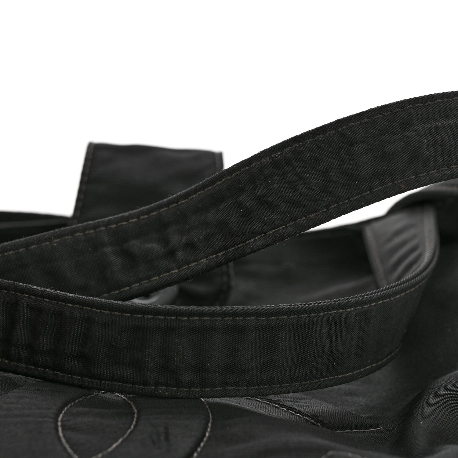 Nylon Button CC Tote Black