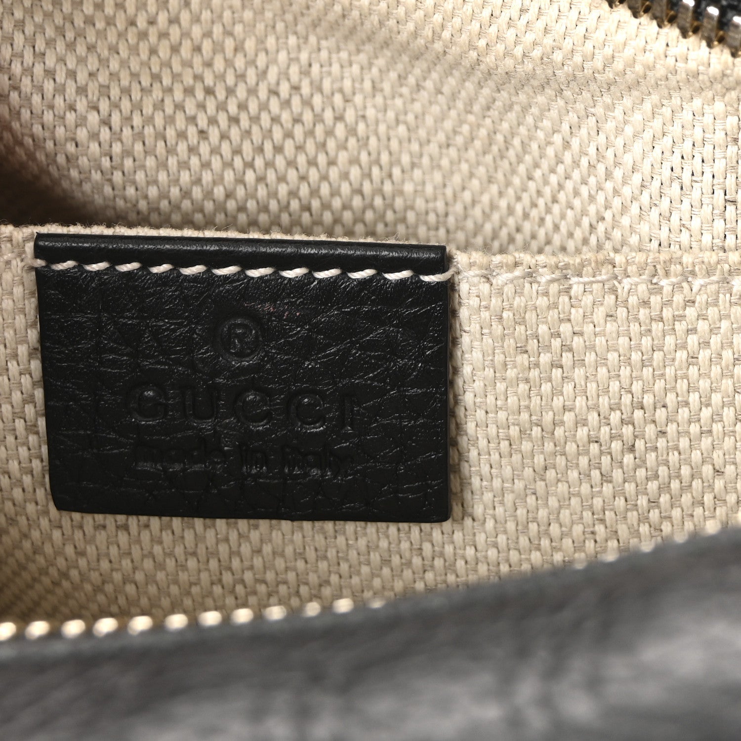 Pebbled Calfskin Small Soho Disco Bag Black