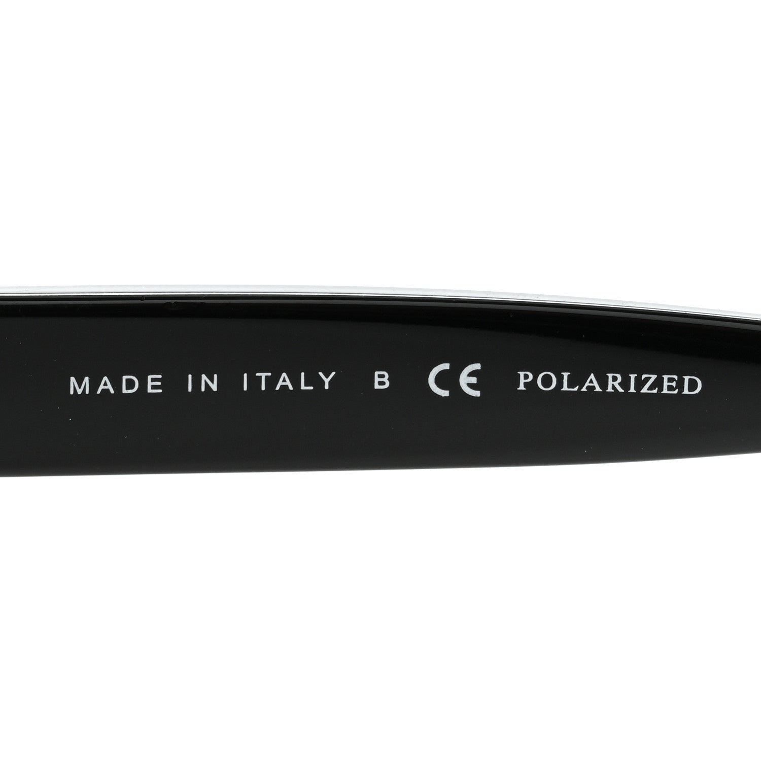 Acetate Polarized Square CC Sunglasses 5380-A  Black