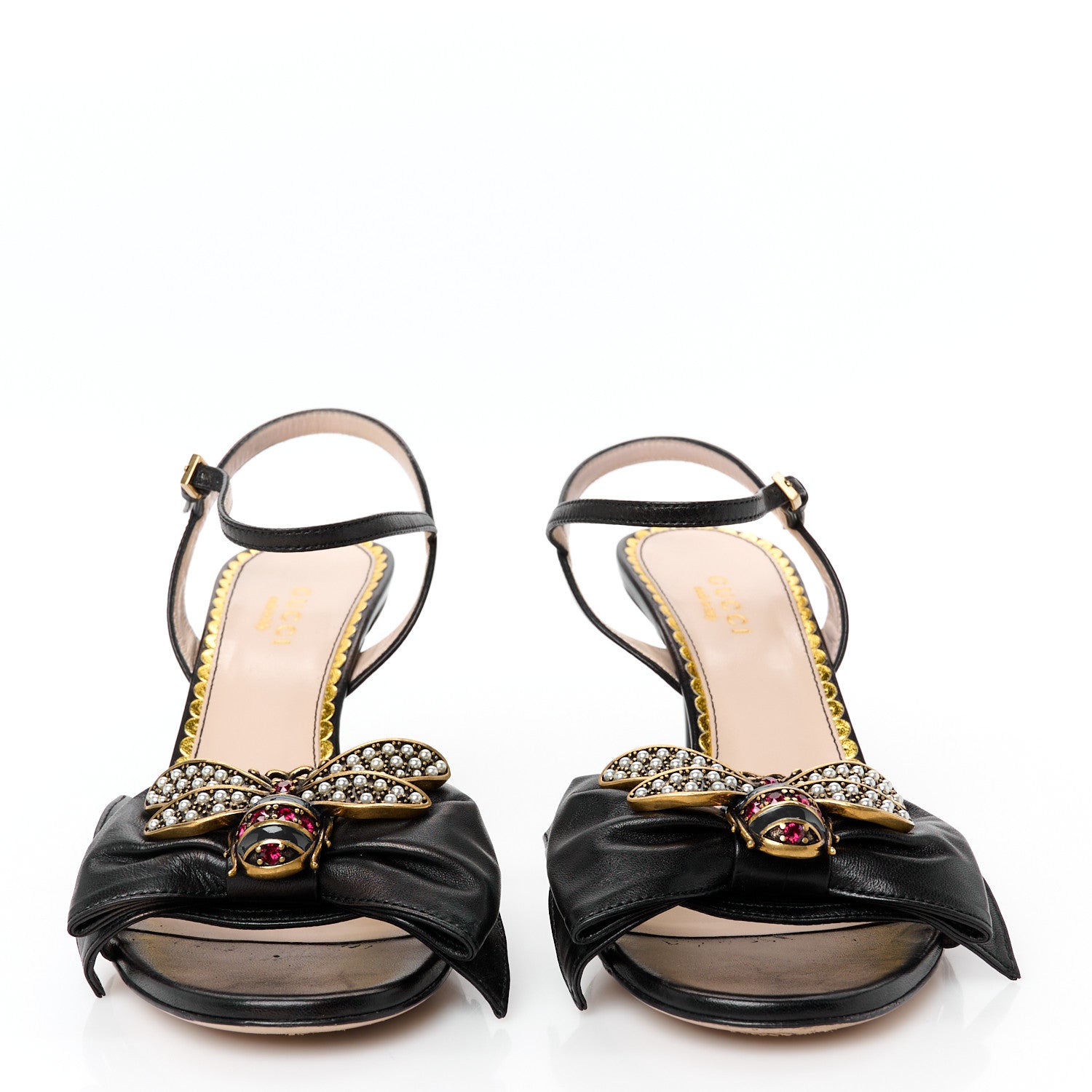 Nappa Queen Margaret High Heel Sandals 36 Black