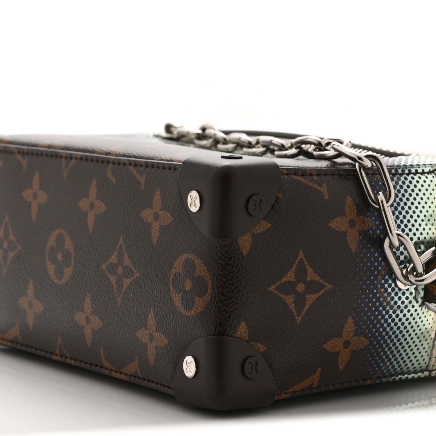 Metallic Nebula Monogram Mini Soft Trunk Multicolor
