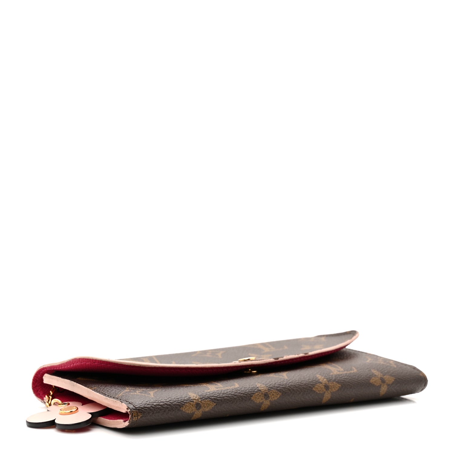 Monogram Bloom Flower Emilie Wallet Fuchsia
