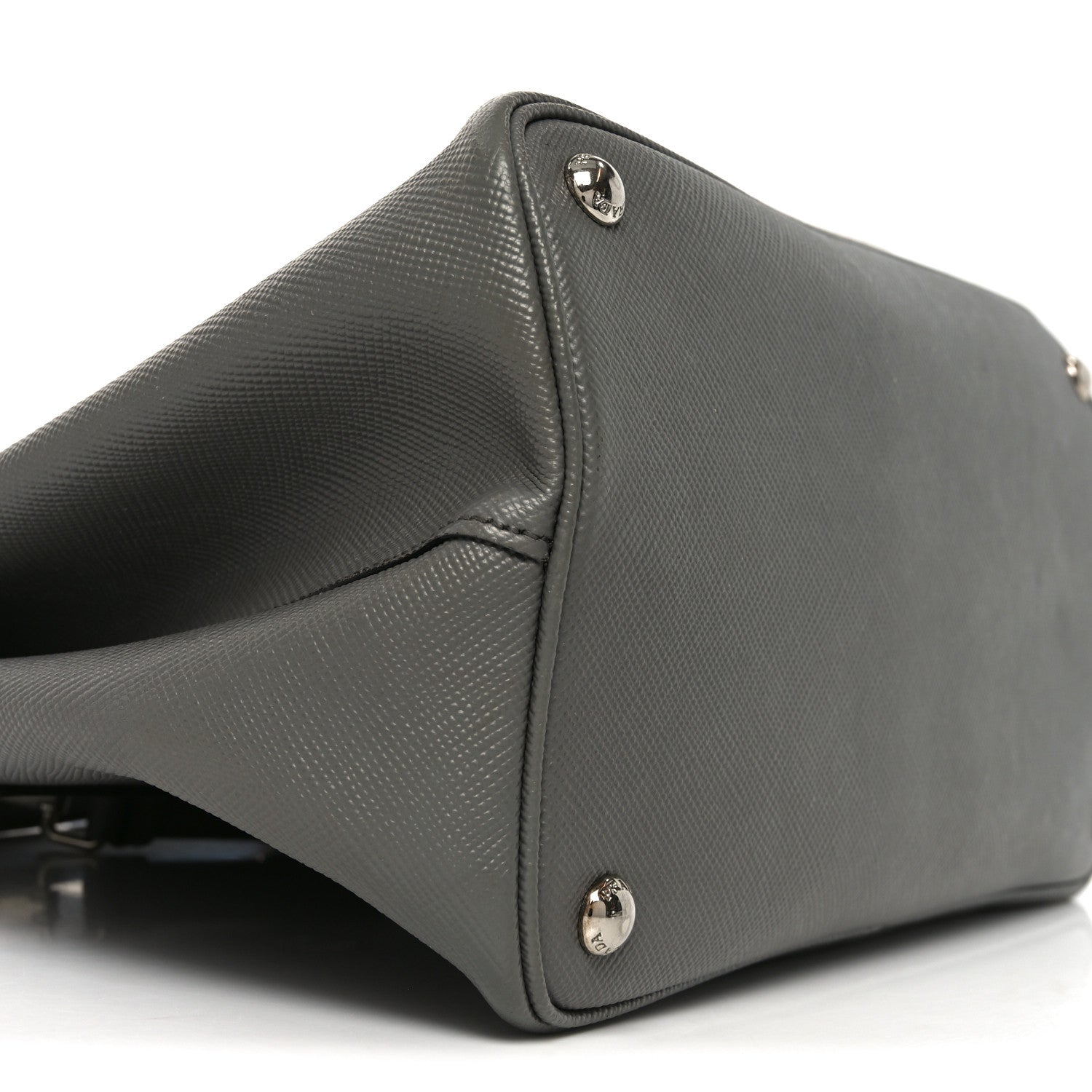 Saffiano Cuir Convertible Top Handle Tote Marmo