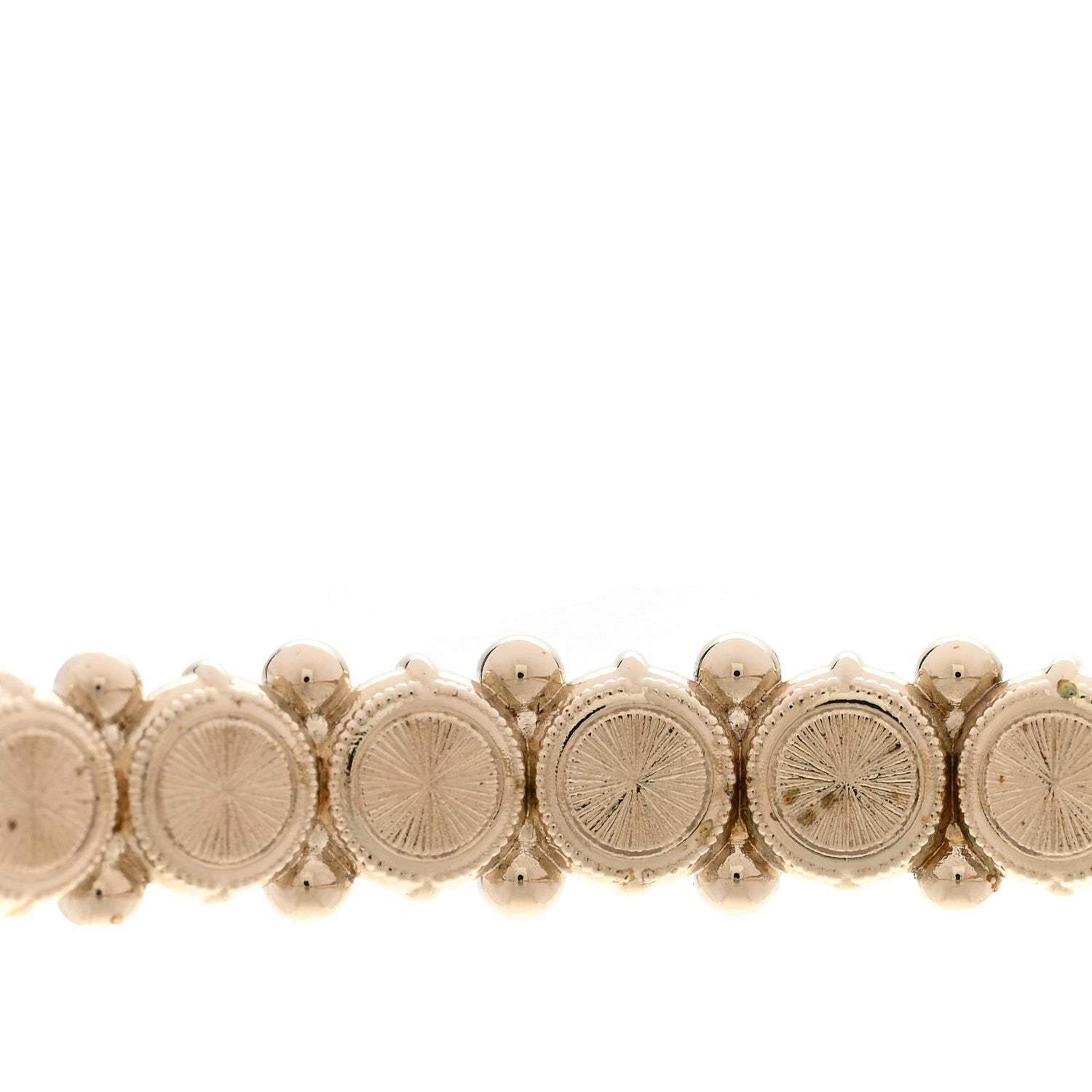 Strass Crystal Studded Pearl CC Choker Necklace Gold Pearly White