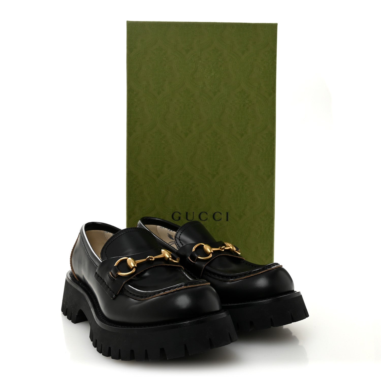 Cordovan Lux Womens Harald Horsebit 25mm Platform Loafers 37 Black