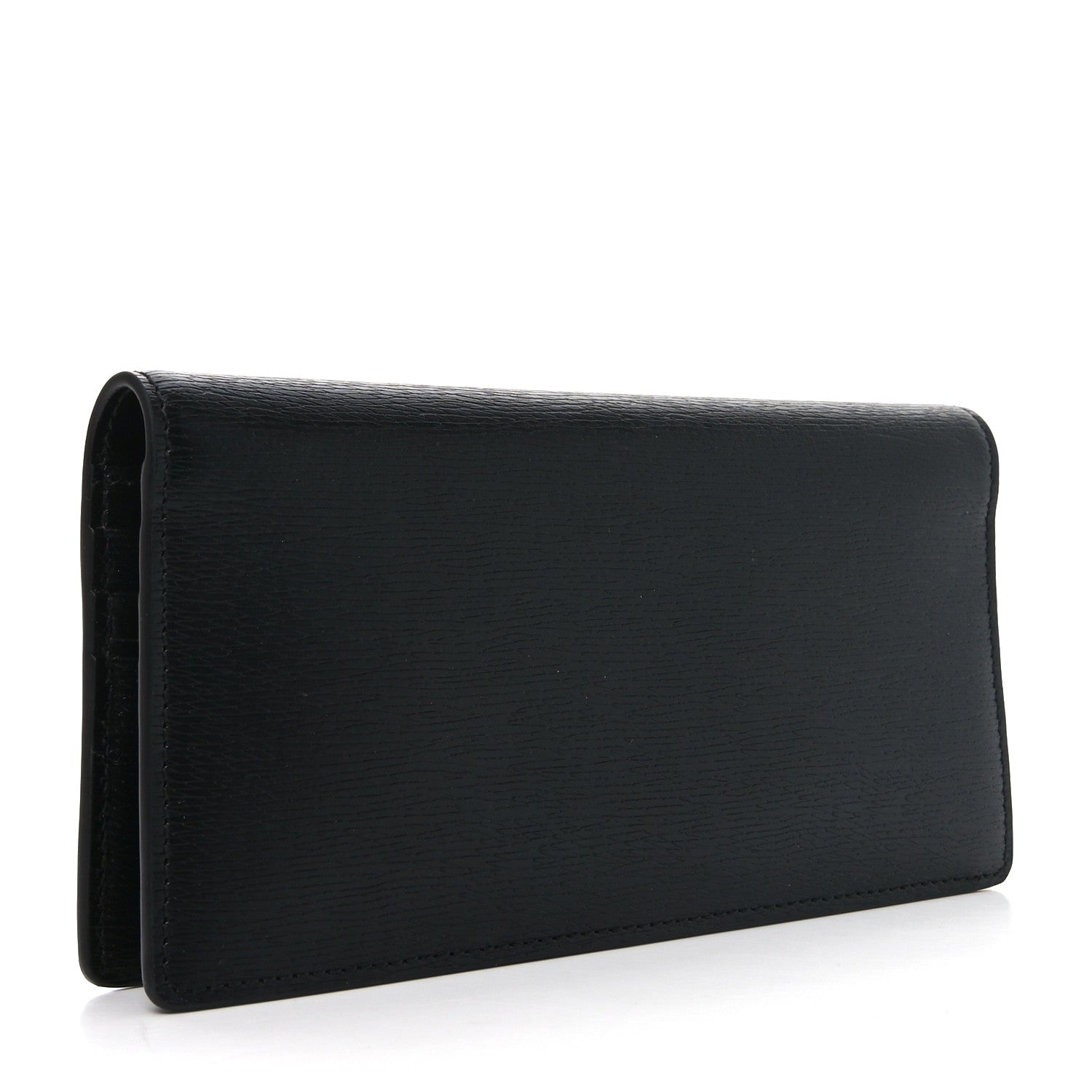 New Shanghai Calfskin Continental Wallet Black