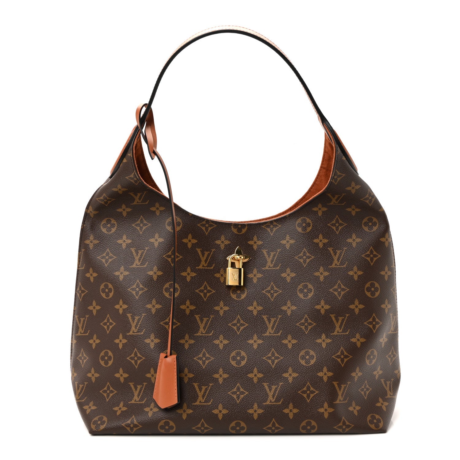 Monogram Flower Hobo Caramel