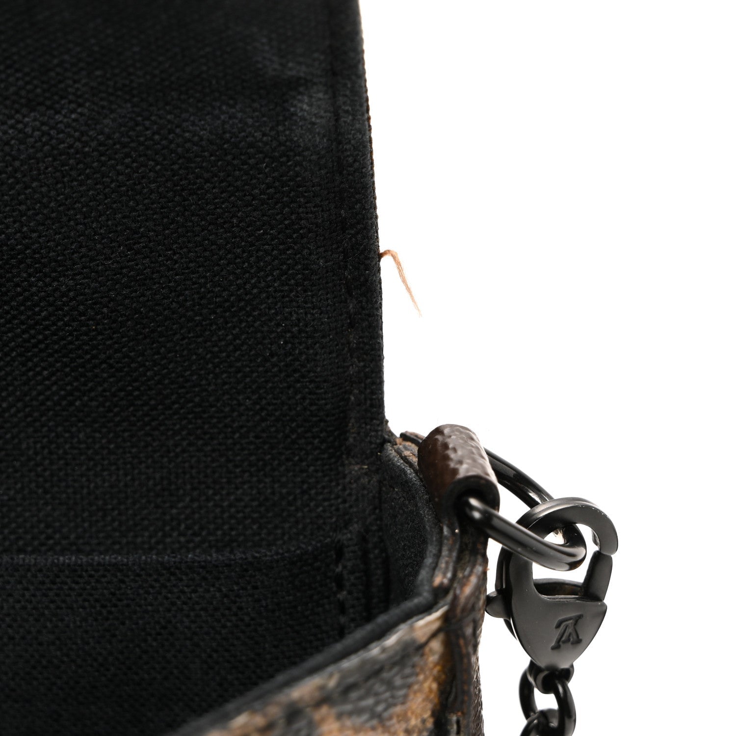 Monogram Animal Print Pochette Felicie Chain Wallet