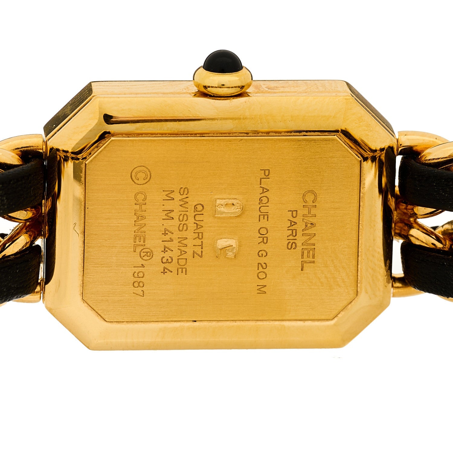 Stainless Steel Lambskin 20mm Chain Premiere Quartz Watch Gold M