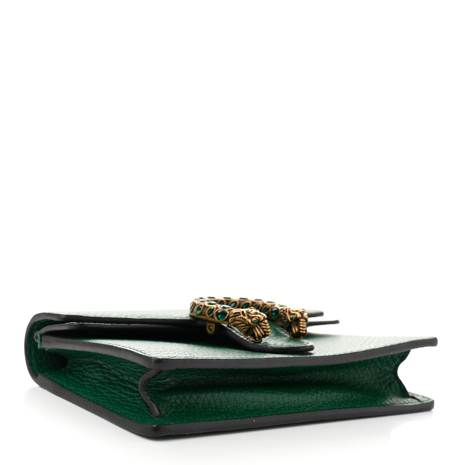 Dollar Calfskin Crystal Super Mini Dionysus Shoulder Bag Emerald