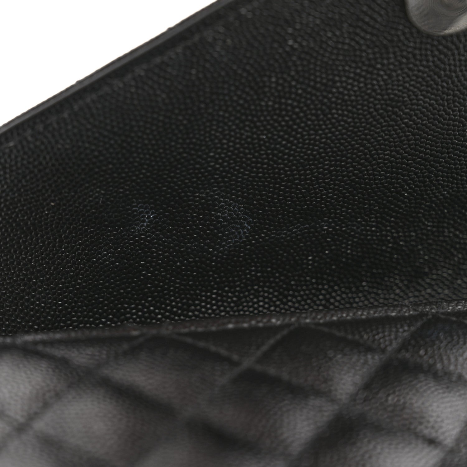 Grain De Poudre Textured Mixed Matelasse Triquilt Small Monogram Satchel Black