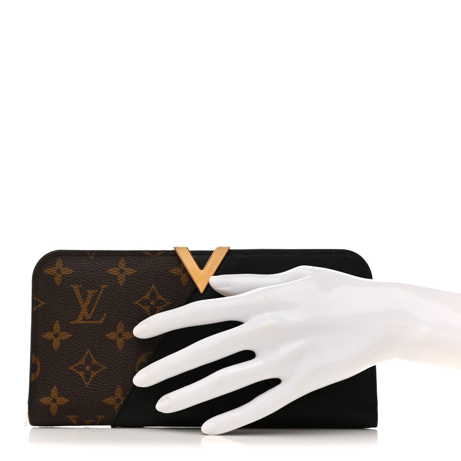 Monogram Calfskin Kimono Wallet Black