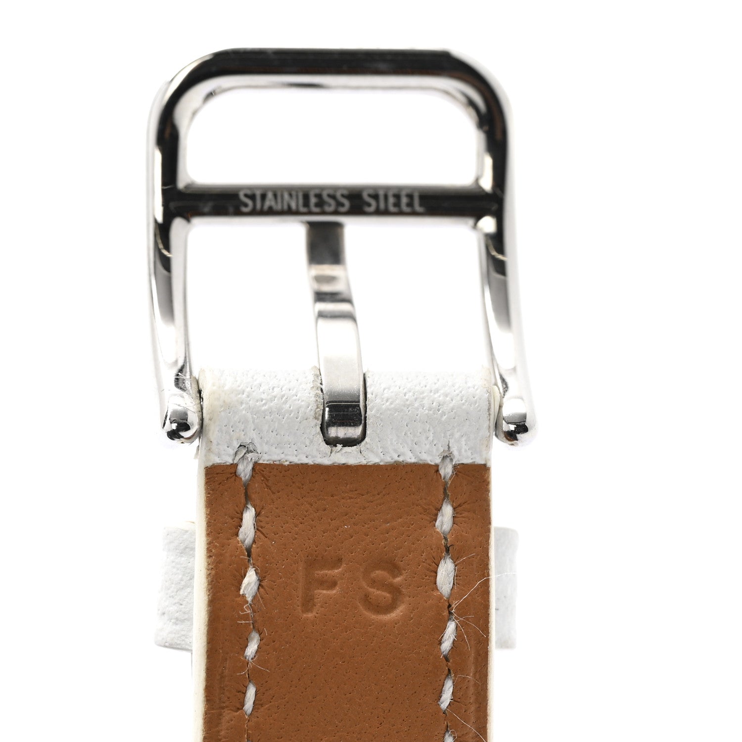 Epsom Heure H Hour Watch PM Double Tour Strap White