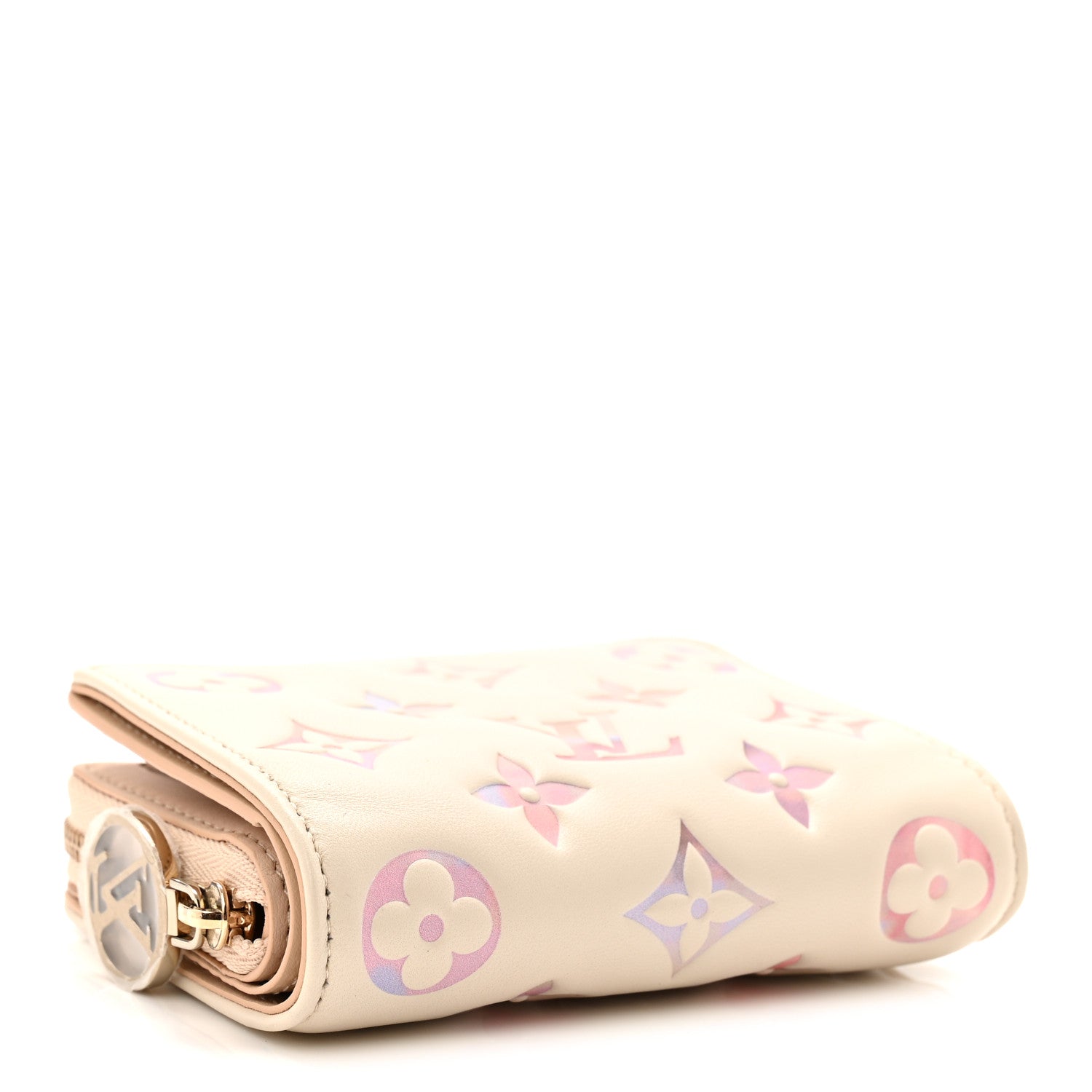 Lambskin Embossed Monogram Lou Coussin Wallet Dream