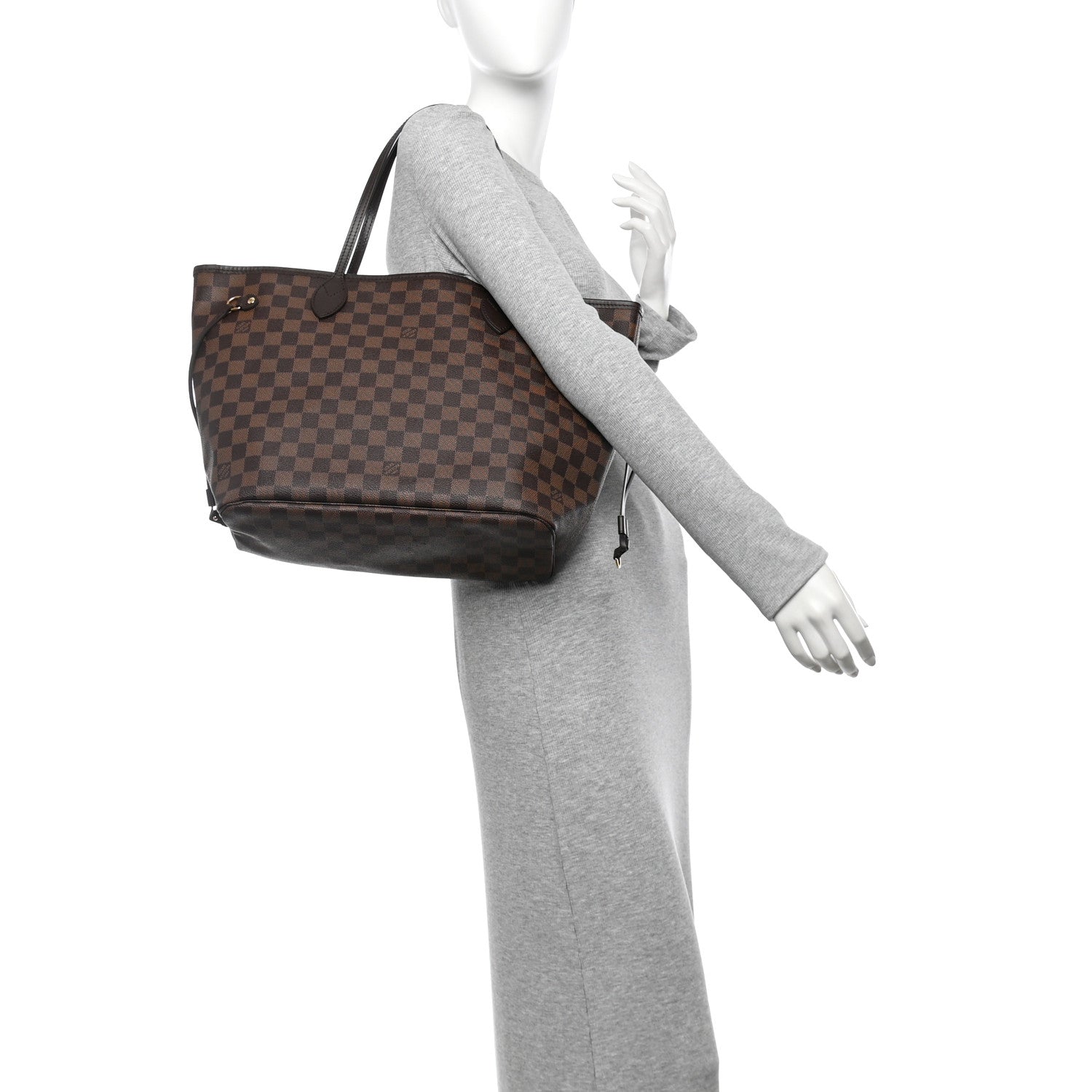 Damier Ebene Neo Neverfull MM Rose Ballerine
