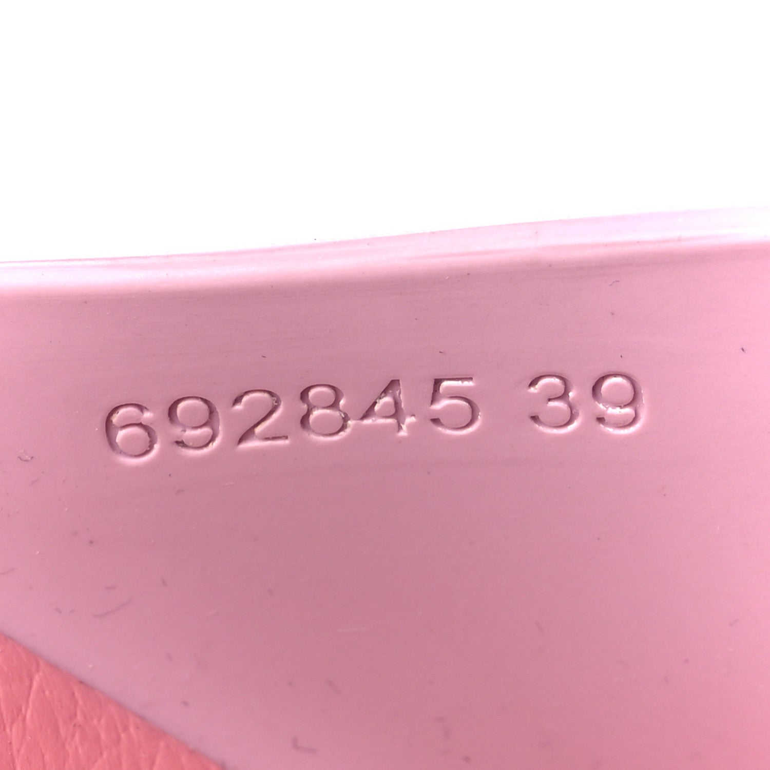 Soft Rubber Womens Interlocking G Platform 42mm Slide Sandals 39 Sugar Pink