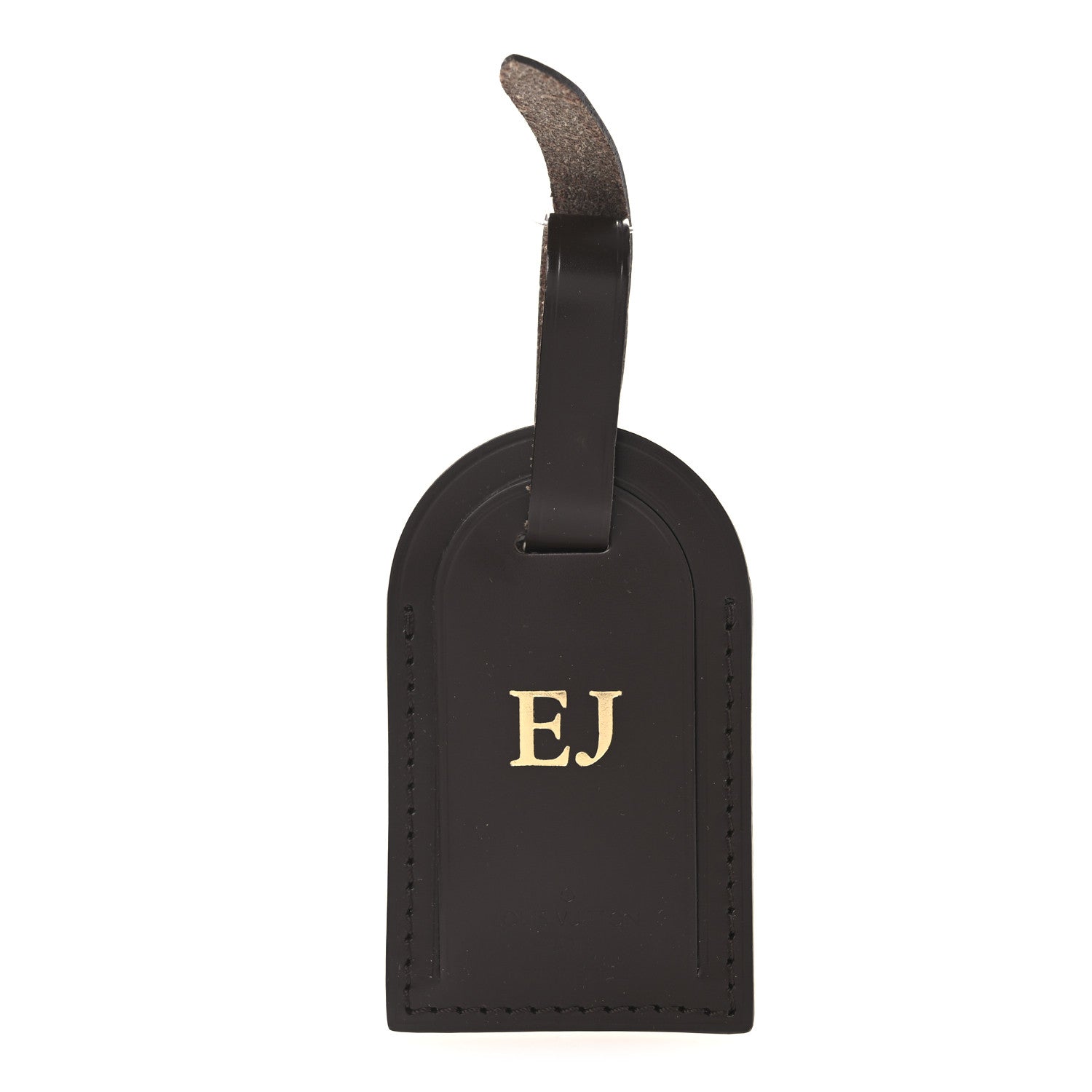 Calfskin Luggage Tag Ebene