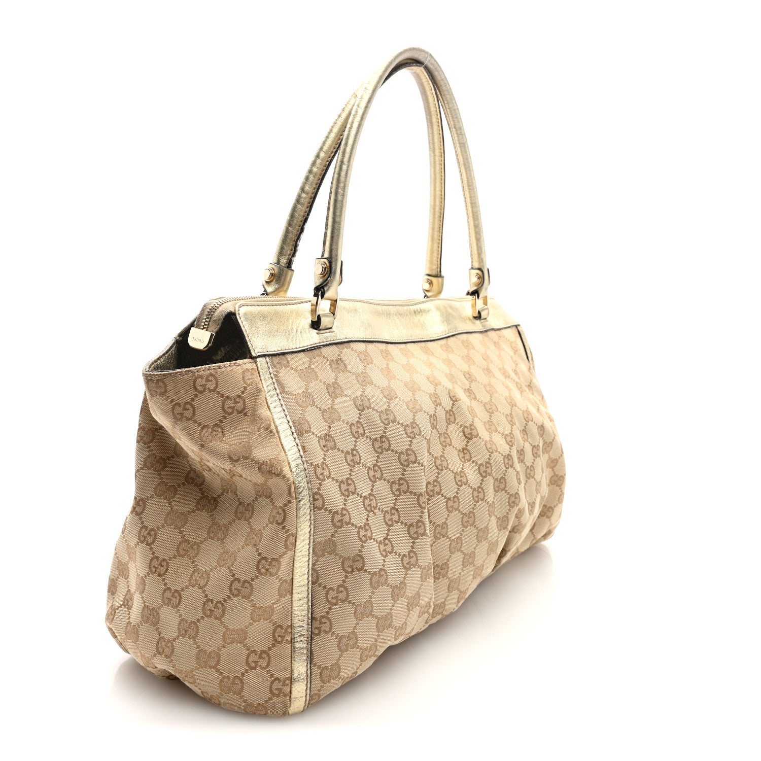 Monogram D Gold Tote Metallic Gold