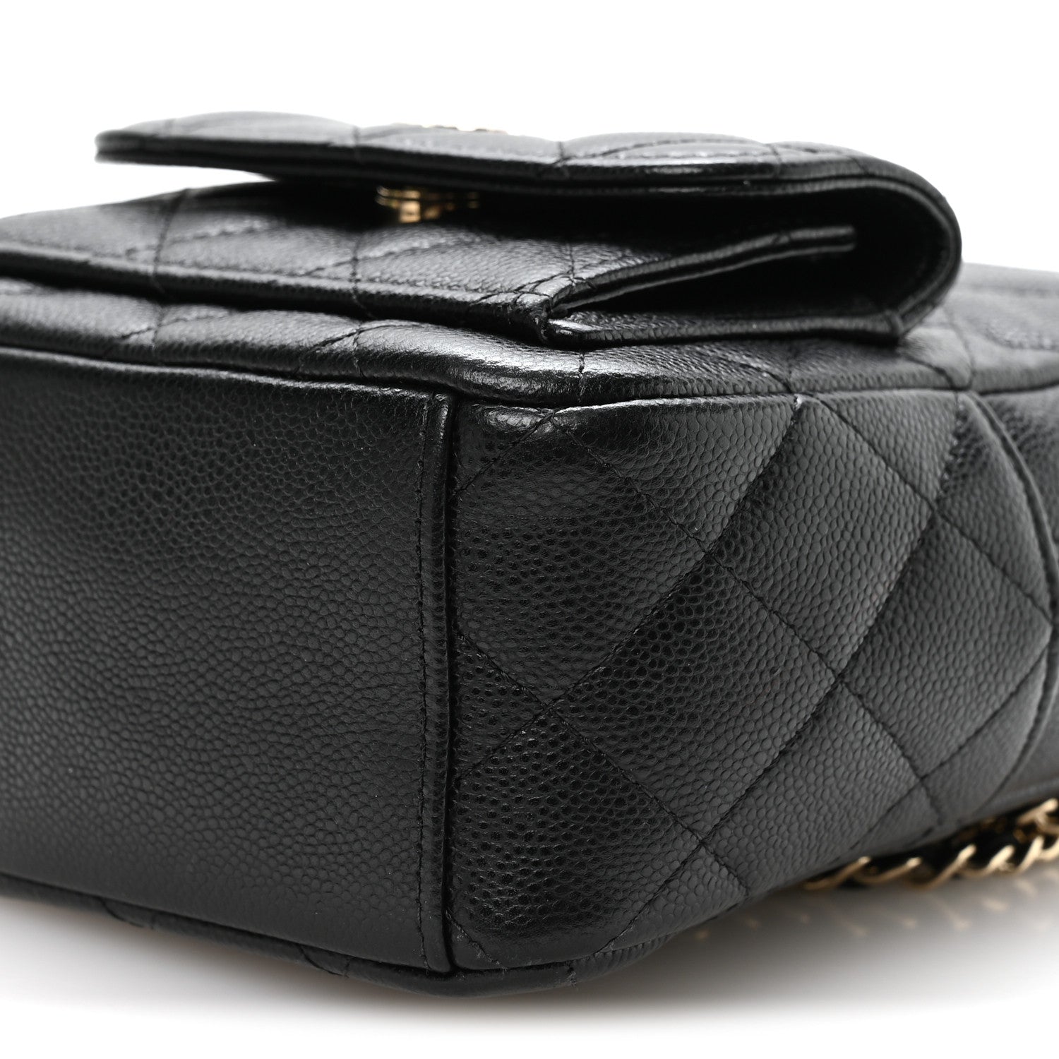 Caviar Quilted CC Mini Classic Backpack Black