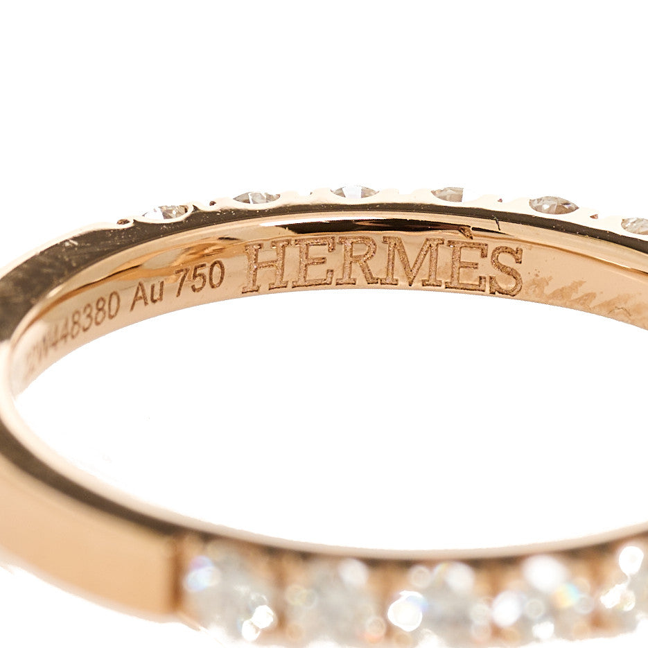 18K Rose Gold Diamond Finesse Ring 50 5.25