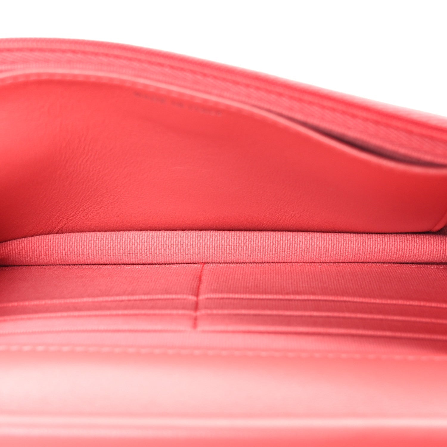 Lambskin Quilted Wallet On Chain WOC Pink