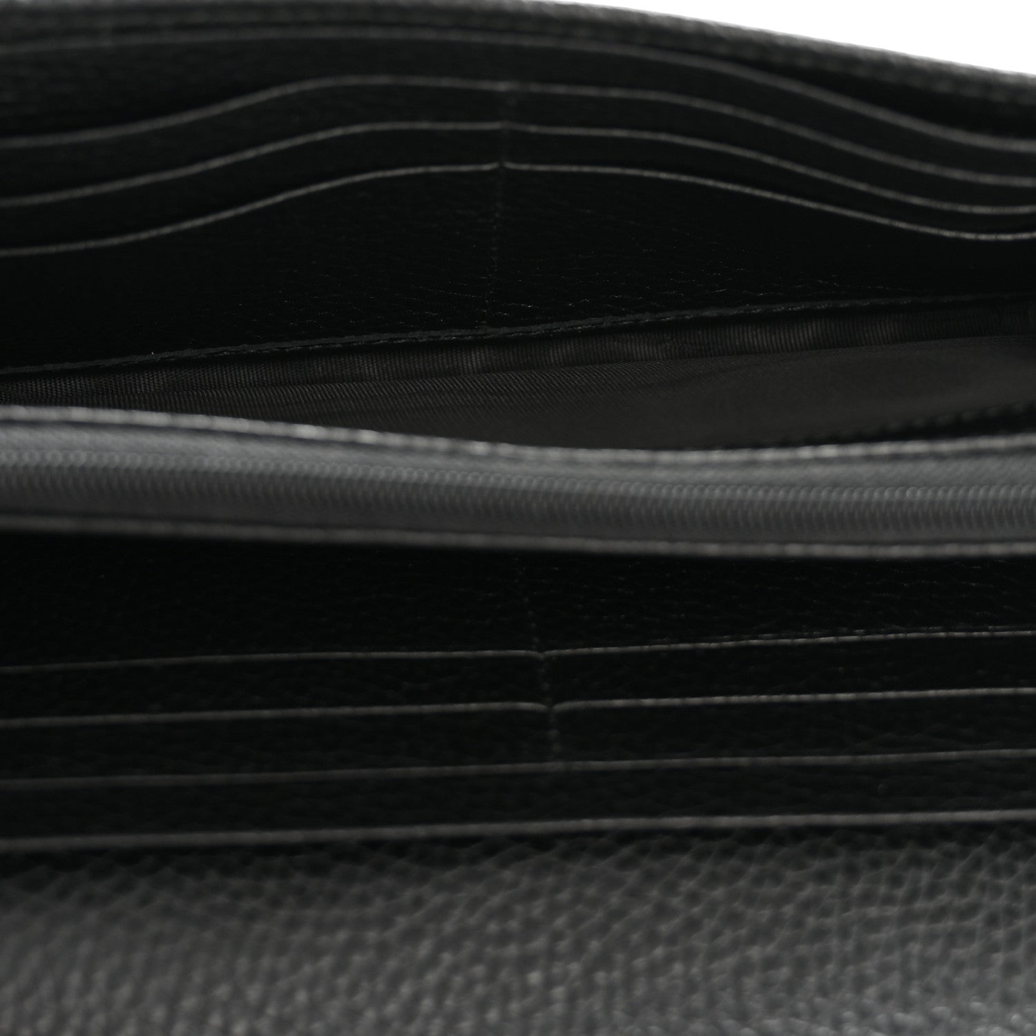 Pebbled Calfskin Large Soho Continental Wallet Black