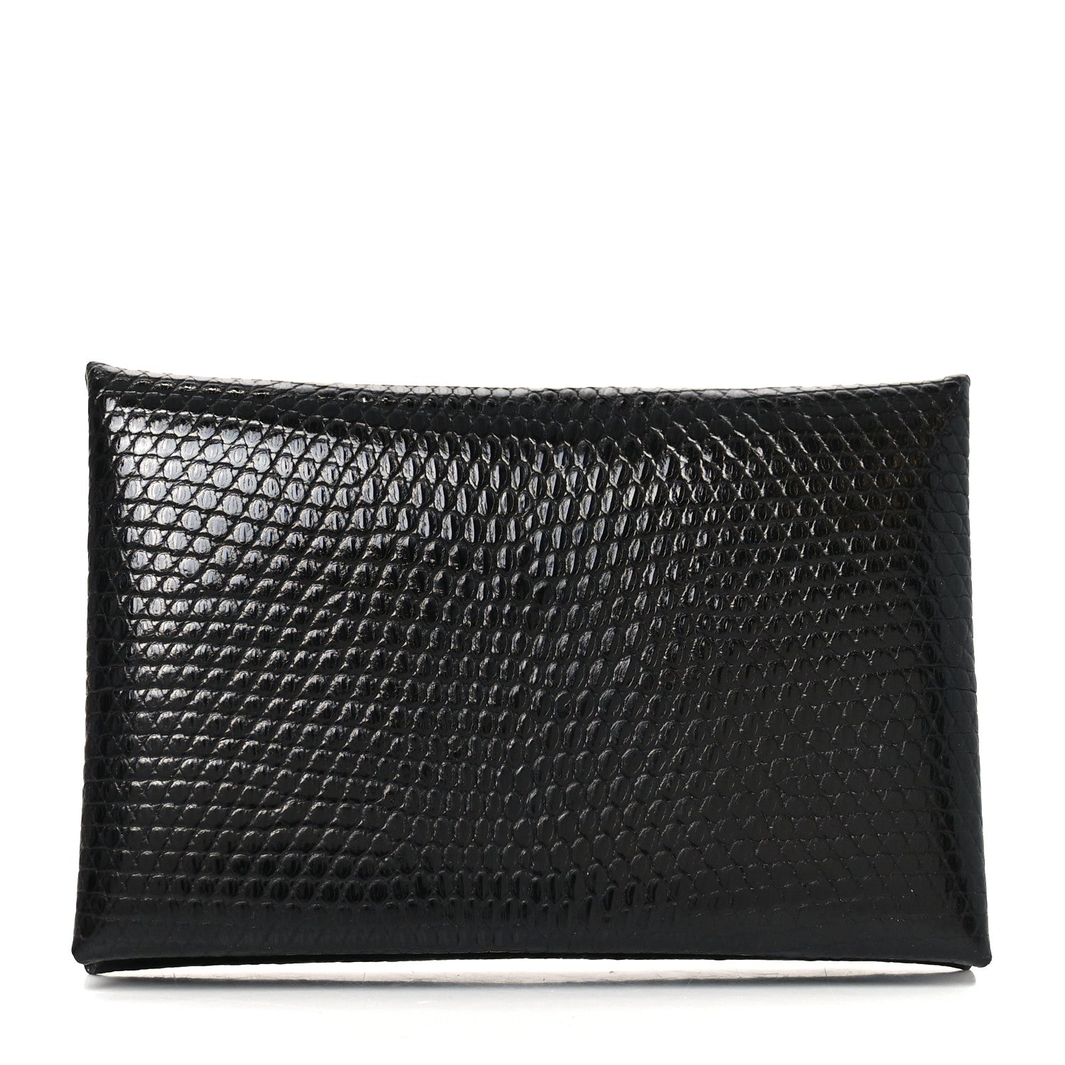 Lizard Calvi Card Case Black