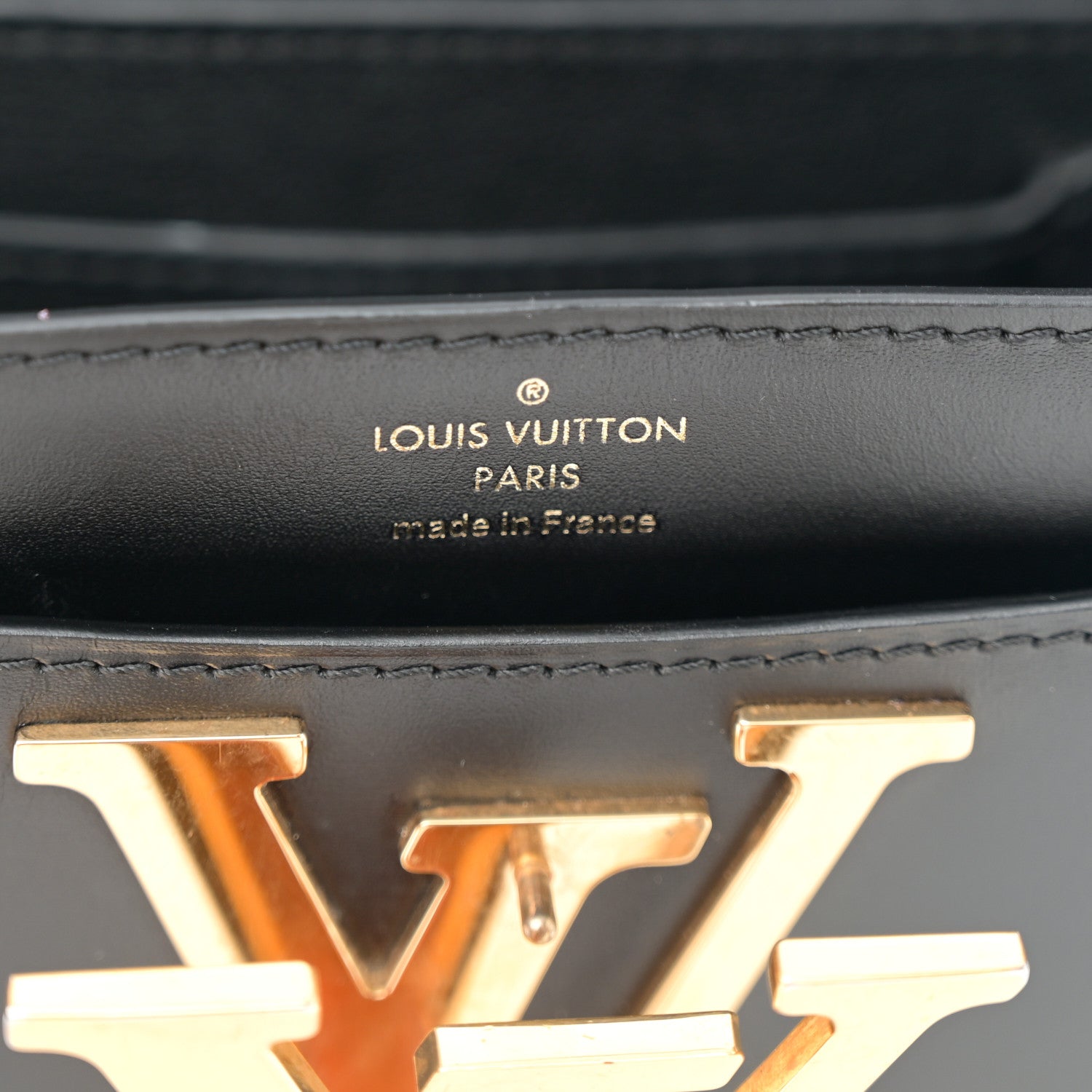 Box Calfskin Vivienne LV Black
