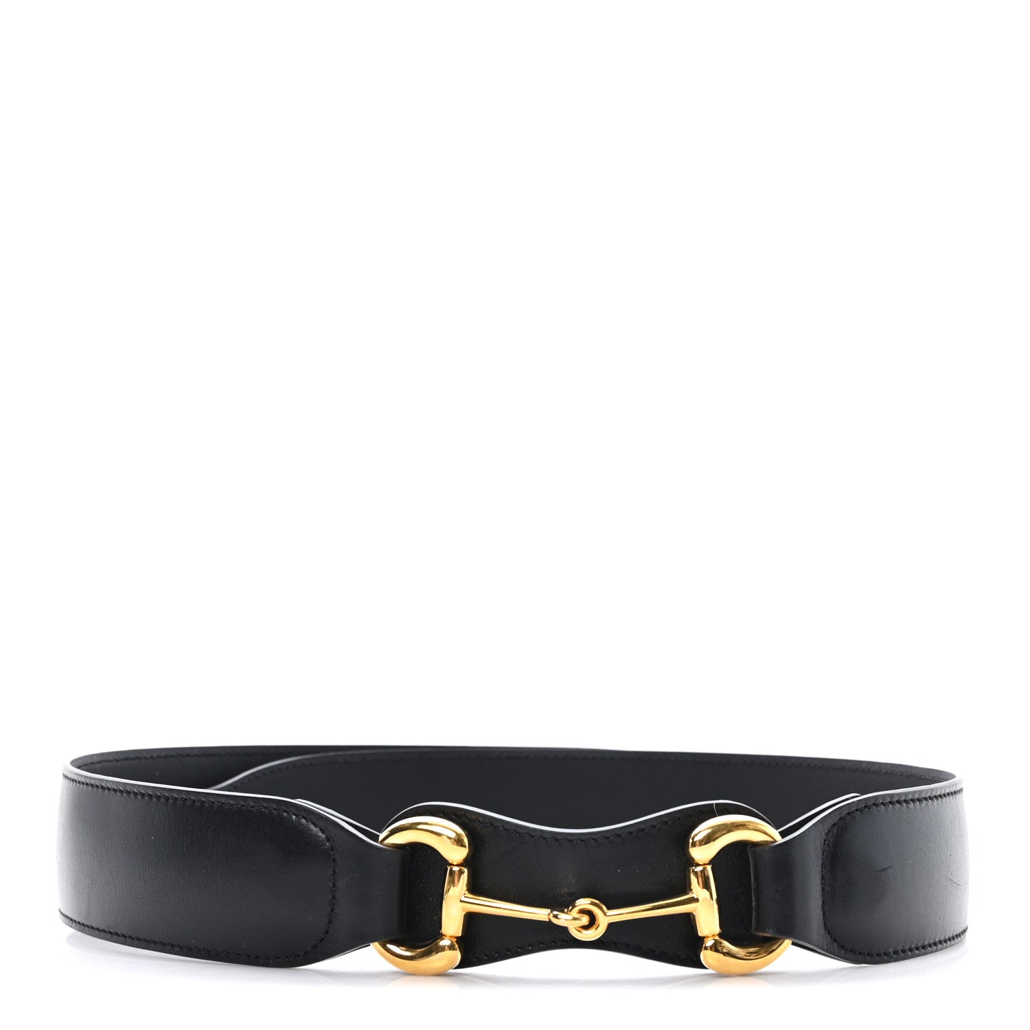 Efesto Leather Horsebit 25mm Belt 95 38 Black