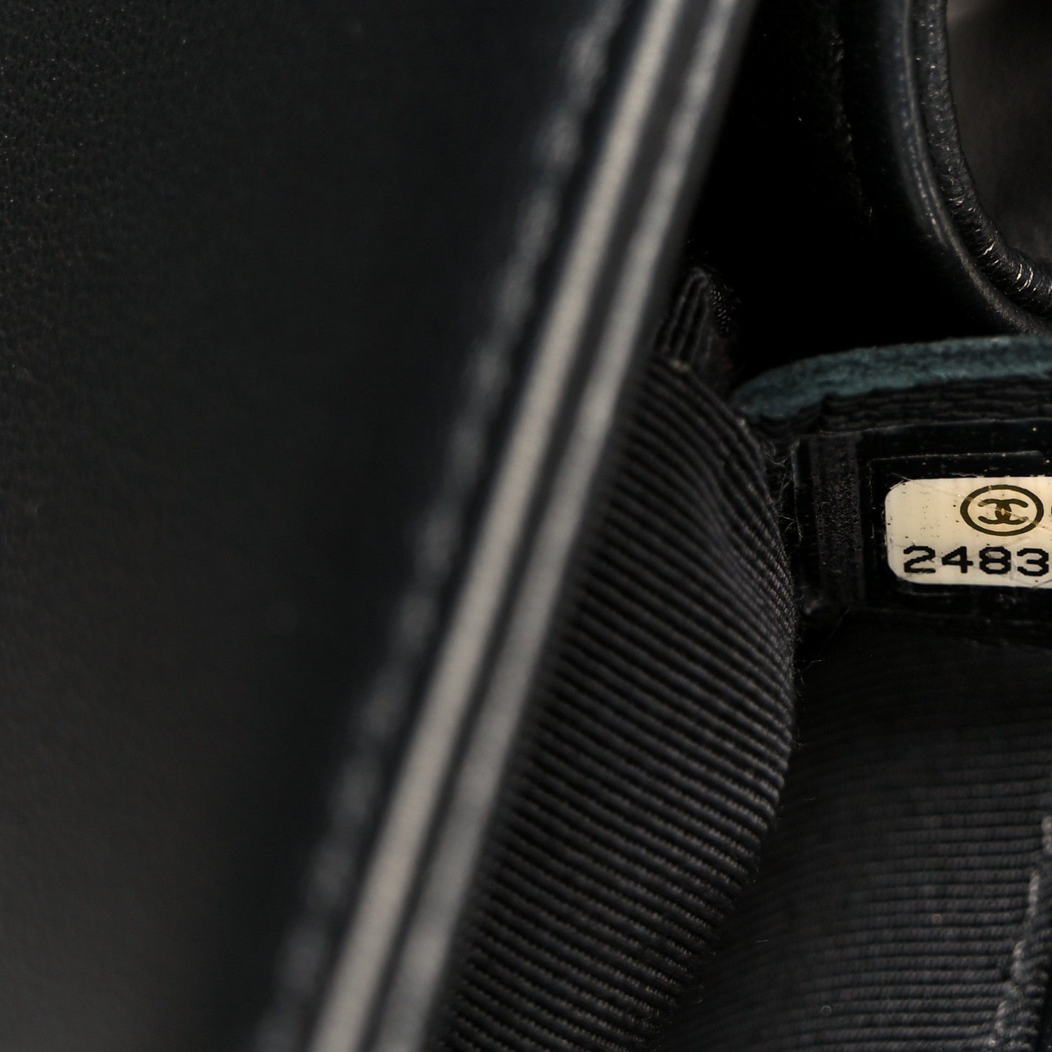 Calfskin Quilted Medium Boy Flap Black