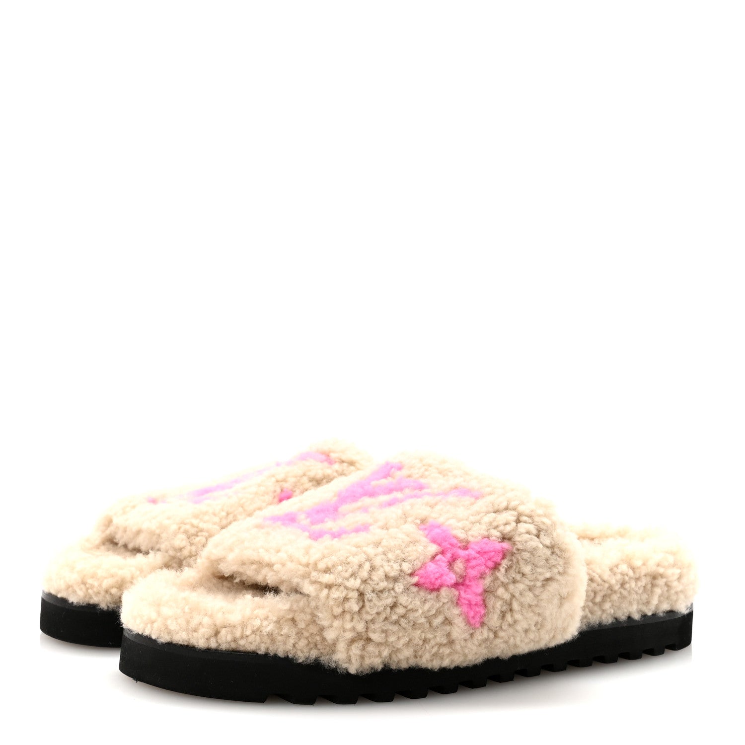 Shearling Paseo Flat Comfort Mule 36 Beige