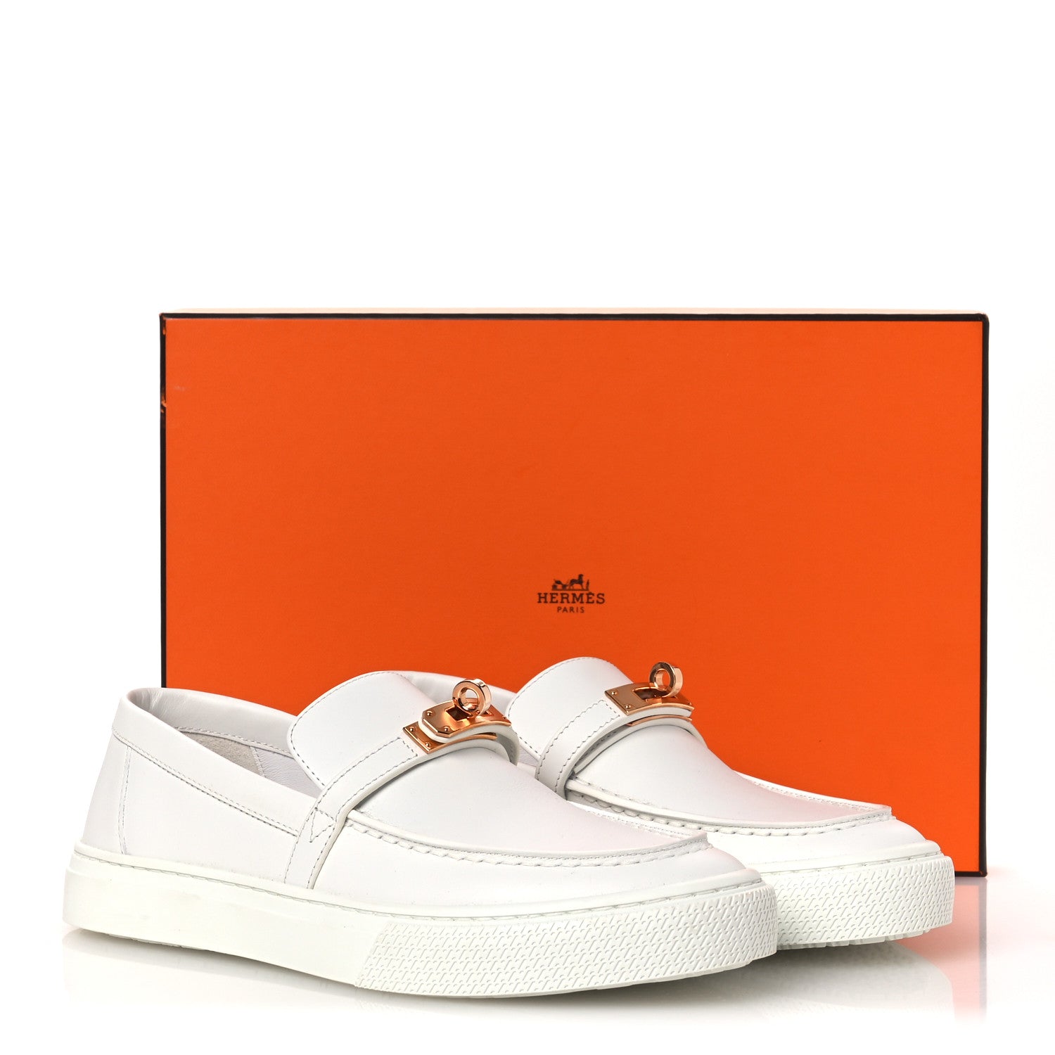 Calfskin Game Slip On Sneakers White