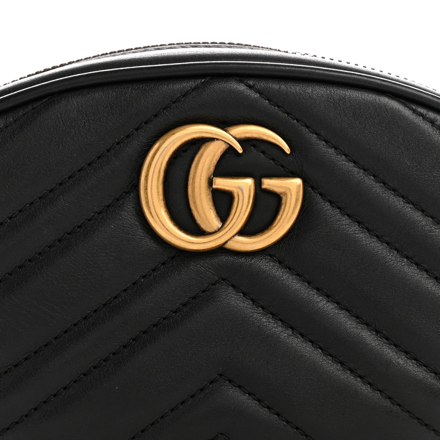 Calfskin Matelasse GG Marmont Belt Bag 105 42 Black