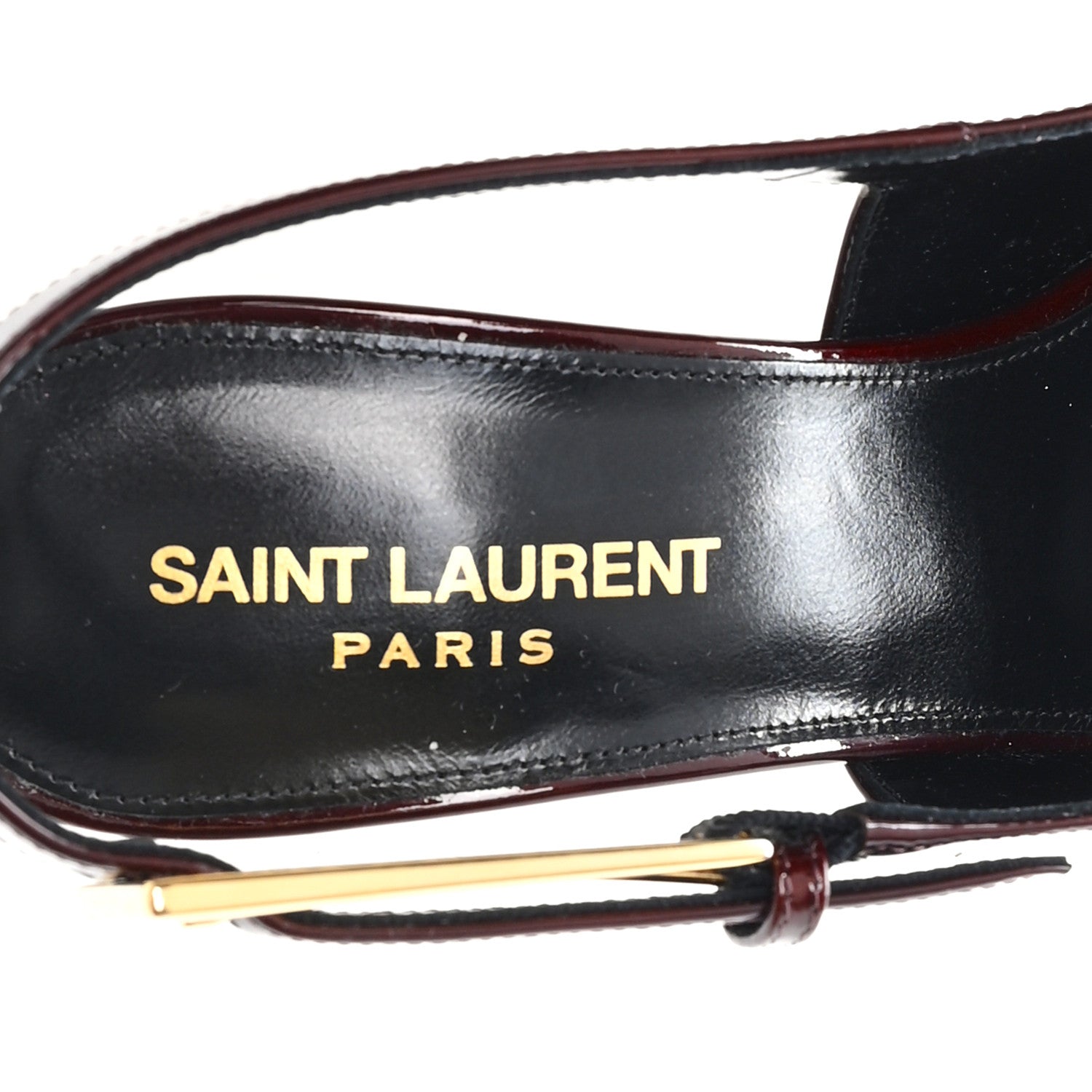 Vernice Gloss Lee 110 Slingback Pumps 36.5 Marron Glacé