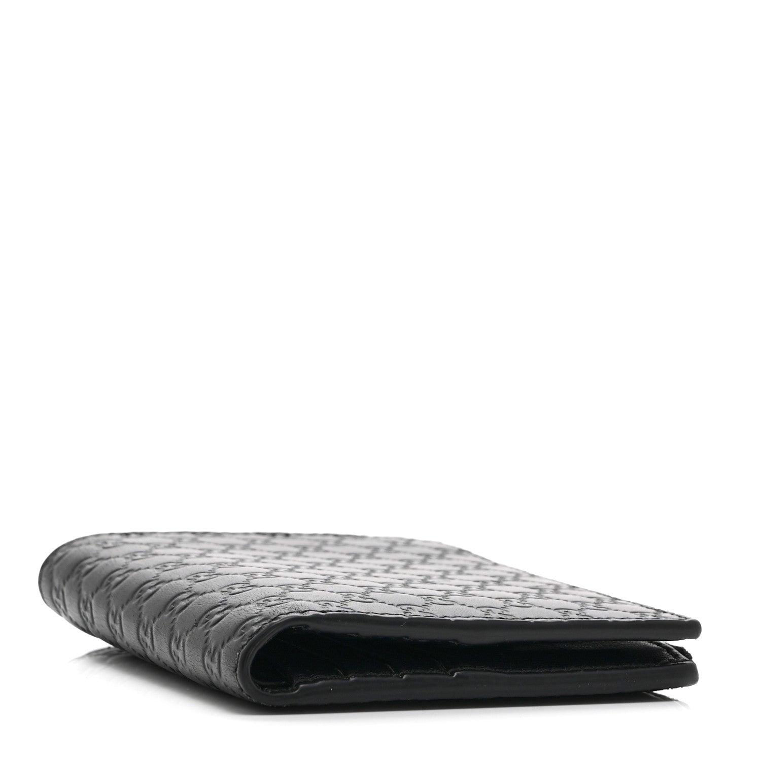 Microguccissima Snap Bi-Fold Wallet Black