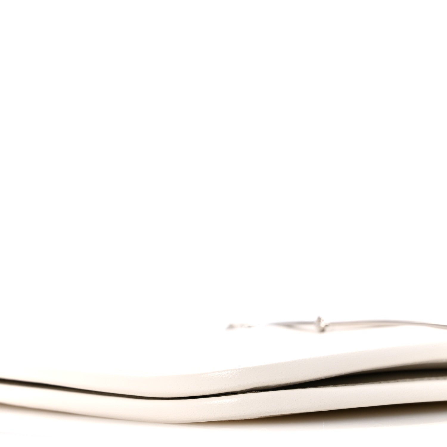 Calfskin Horsebit Slim Shoulder Bag White