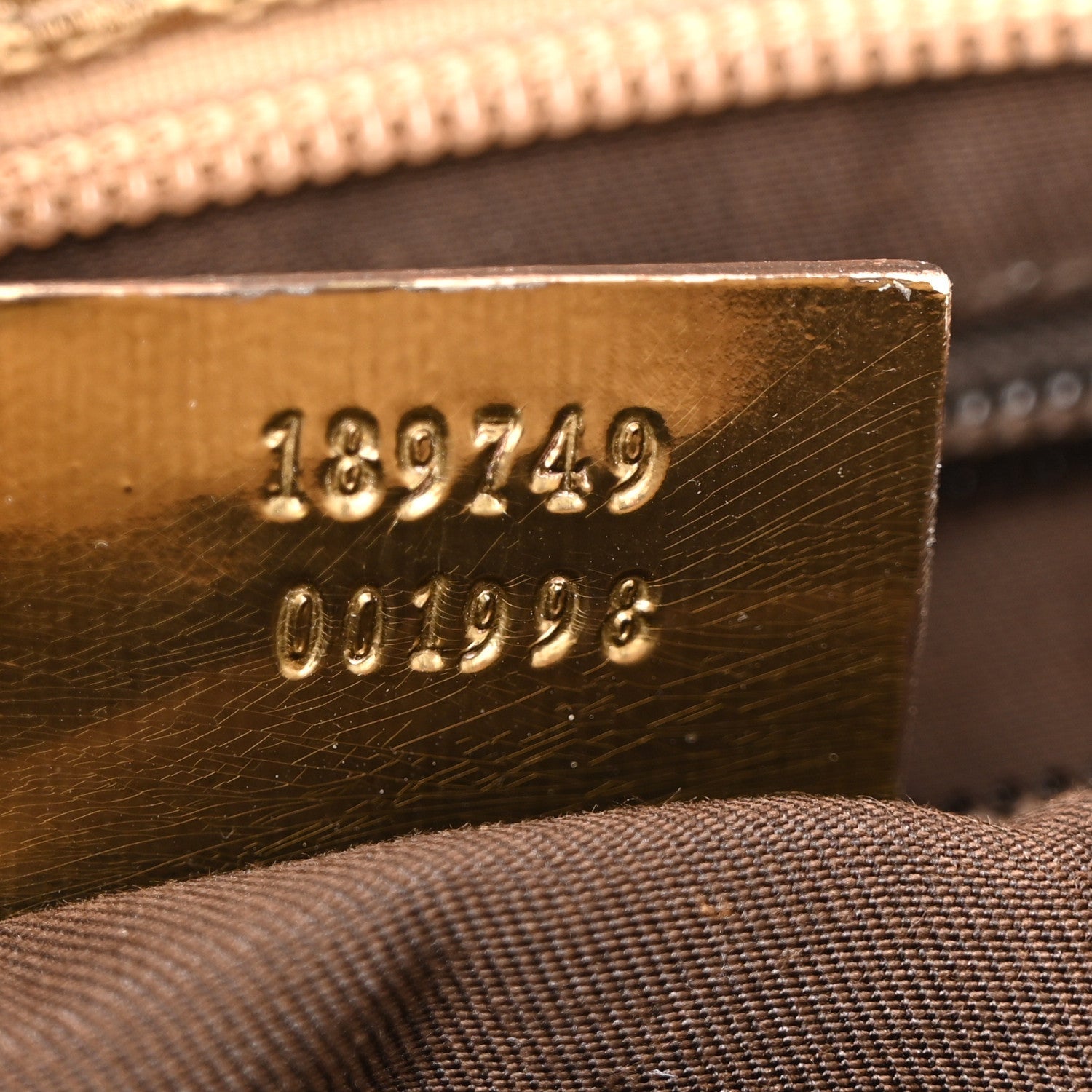 Metallic Monogram Web Small Flat Messenger Crossbody Pink Gold