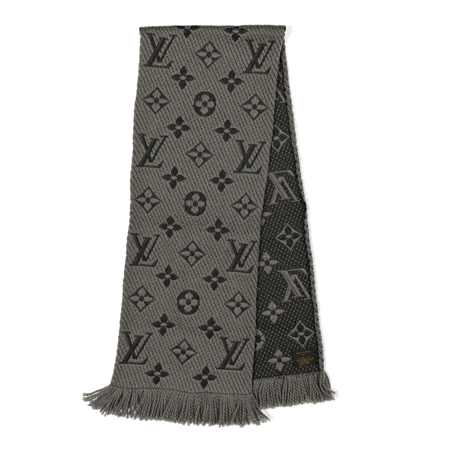 Wool Silk Logomania Scarf Verone